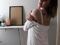 Buxom Harlot Plays With Huge Naturals   Erotic Amateur Solo