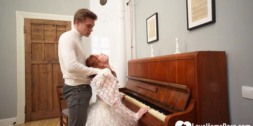 Redhead Pianist Goes Nuts For My Hard Dick After Practice
