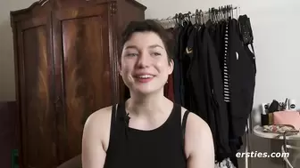 Short Haired Amateur Brunette Rubbing Sweet Pussy