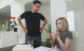 Spoiled Teen Lexi Lore Sucking  Cock For Homework Break