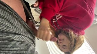 Blonde Teen Girlfriend Loves Sucking Big Cock