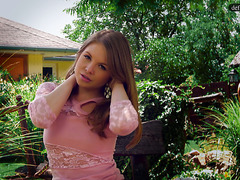 Bewitching Russian Teen Alessandra Jane Teases Her Pussy In A Garden