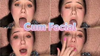 Facial With Fake Cum