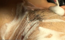 Sweaty Milf Yukina Mori Kneads Her Hairless Honeypot To