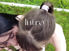 Two Crazy Lesbians Sucking A Stranger’s Cock