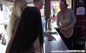 Czech Couples Are Fucking For Money In Public Place