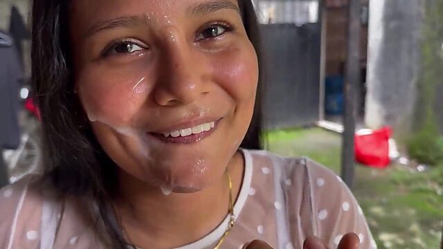 Dark Haired Babe With A Gorgeous Face Eagerly Sucks Dick, Smiles, And Gulps Down Every Drop Of Cum