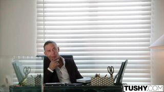 TUSHY Gorgeous Anal Obsessed Hazel Seduces Her Boss On PornHD