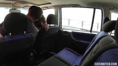 Banging With Amateur Czech Sut In Car