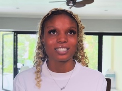 African Blonde Ebony Model On Casting