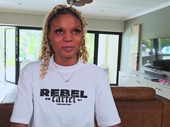 African Blonde Ebony Model On Casting