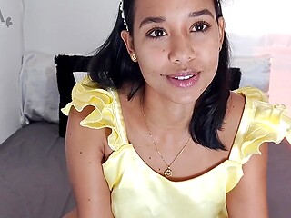 Exotic Model Eva Rmirezz Strips Naked In A Sexy Way And Plays With Her Pussy For You