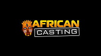 African Casting   Slim Tattooed Black Girl Interracial Pussy Pounding