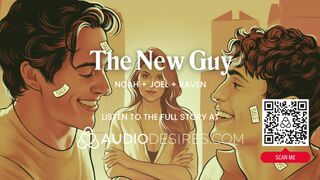 ASMR Audio Porn: Bisexual Male MFM Threesome With Femdom Female Boss – Cock Sharing