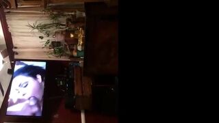 Black Cock Blowjob   Amateur Crossdresser Daddy Swallows 2 Thick Loads