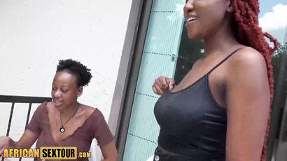 African Bisexual Lesbians Joined By Knob
