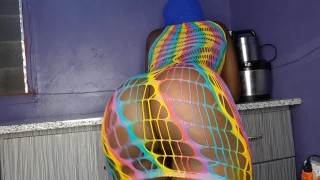Step Brother Fucked His Step Sis When She Was Cooking In The Kitchen