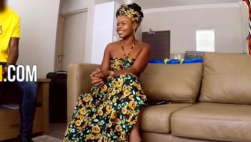 Ebony Teen’s White Cock Choice