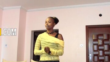 African Teen’s Audition: Rough Facefuck Blowjob