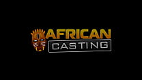 African Casting   Sexy Bikini Model Gets The Job Done Deep Gagging