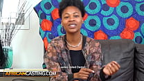 African Casting   Sexy Bikini Model Gets The Job Done Deep Gagging