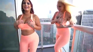 Three BAD BOOTY Sluts Sucking A DARK HUED PECKER In MIAMI