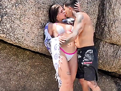Beach Orgy: Two Couples Merge In One And Swap Partners