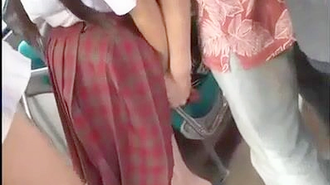 Public Bus Scandal   Schoolgirl Secret Exposed By Old Perv