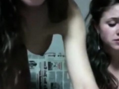 Twin Teen Sisters Loving Each Other