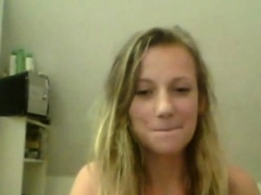 Blonde Cutie On Skype