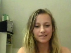 Blonde Cutie On Skype