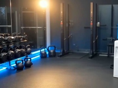 Ebony Babe Hot Gym Fuck Session