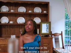 This PETITE EBONY TEEN Earn Her America Trip