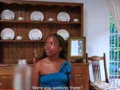 This PETITE EBONY TEEN Earn Her America Trip
