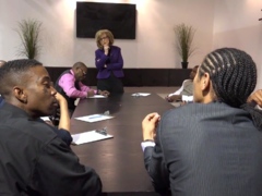 Hillary Earns The Black Vote: MILF Blonde Swallows In