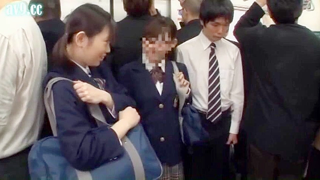 Nippon Schoolgirl Gets Banged In Public By Horny Boy On Packed Train