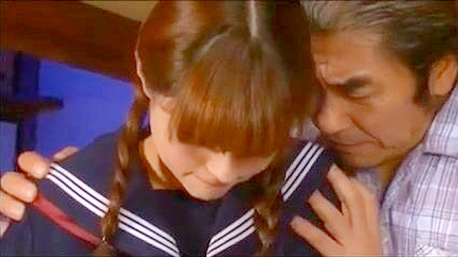 Sexy Grandson Girlfriend Gets Taken Advantage Of By Pervy Old Man In Japanese Porn