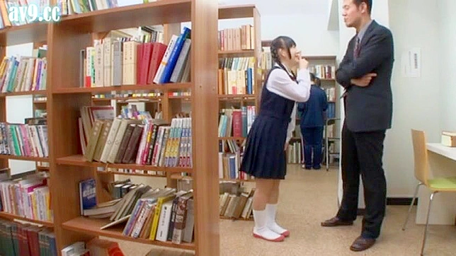 Wildest XXX Teacher Fucked By Asians With Schoolgirl In Library
